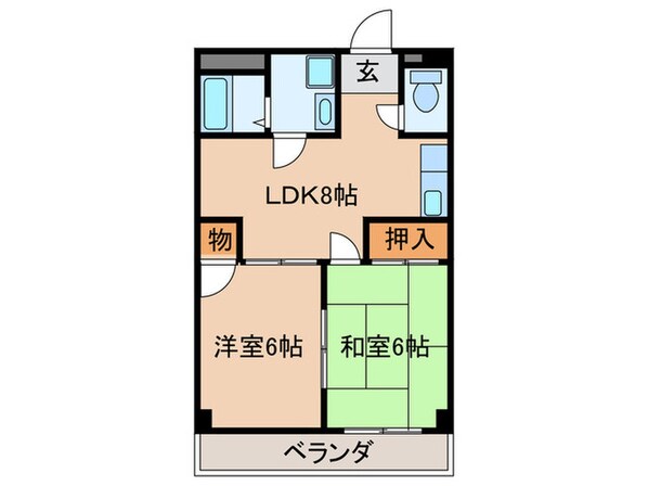 なごやセントポ－リアの物件間取画像